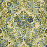 LEE JOFA 2013134.513.0 TETBURY BLUE/GREEN Fabric - Eade's Wallpaper