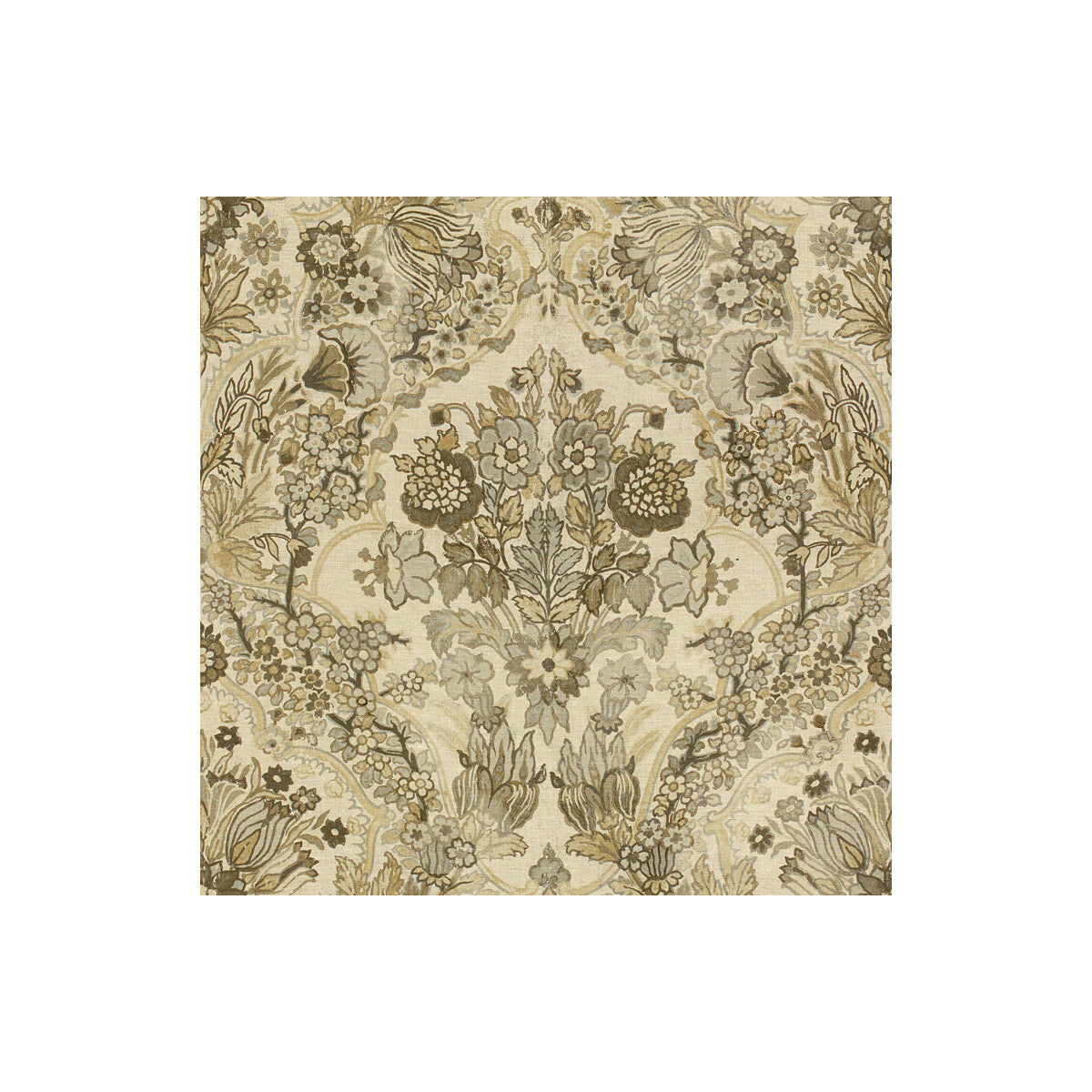 LEE JOFA 2013134.611.0 TETBURY GREY/BISQUE Fabric - Eade's Wallpaper