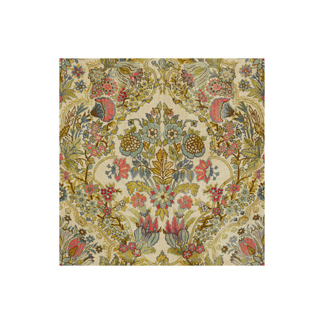 LEE JOFA 2013134.710.0 TETBURY ROSE/AQUA Fabric - Eade's Wallpaper