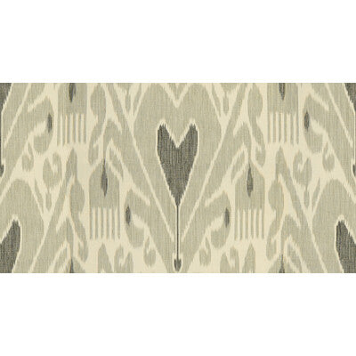LEE JOFA 2013138.811.0 KHALAT IKAT EBONY/PEWTER Fabric - Eade's Wallpaper