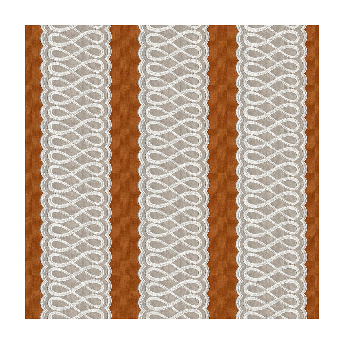 LEE JOFA 2015103.22.0 GRACE SPICE/TAUPE Fabric - Eade's Wallpaper