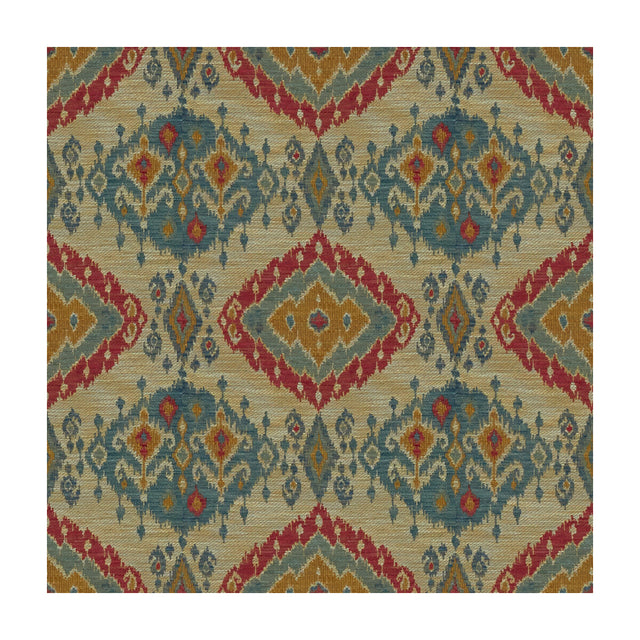 LEE JOFA 2015125.139.0 BOSHAM LAKE/RED Fabric - Eade's Wallpaper
