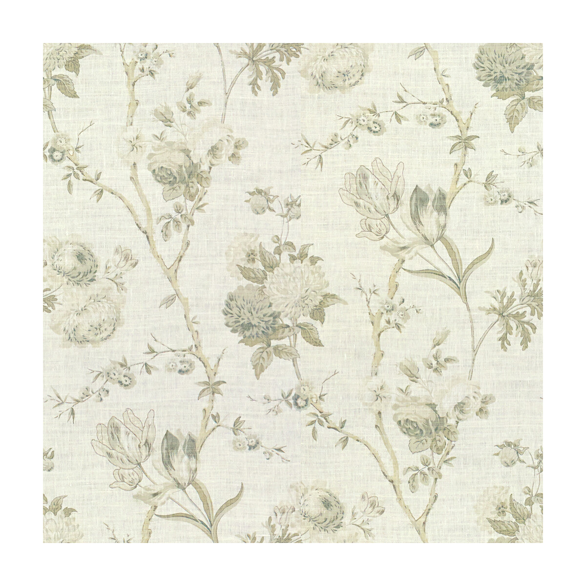LEE JOFA 2015133.11.0 ALLEGRA LINEN GREY Fabric - Eade's Wallpaper