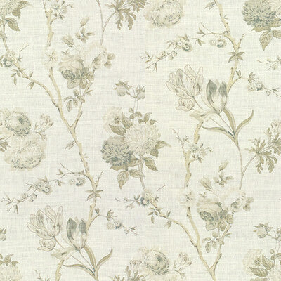 LEE JOFA 2015133.11.0 ALLEGRA LINEN GREY Fabric - Eade's Wallpaper