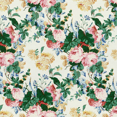 LEE JOFA 2015135.73.0 MAISIE PINK/GREEN Fabric - Eade's Wallpaper