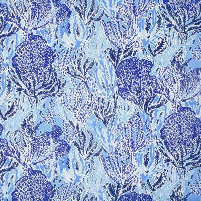 LEE JOFA 2016111.550.0 LET'S CHA CHA BEACH BLUE Fabric - Eade's Wallpaper
