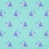 LEE JOFA 2016114.135.0 BAZAAR SHORELY BLUE Fabric - Eade's Wallpaper
