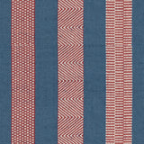LEE JOFA 2017100.519.0 BERBER DENIM/RUBY Fabric - Eade's Wallpaper