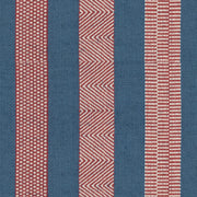 LEE JOFA 2017100.519.0 BERBER DENIM/RUBY Fabric - Eade's Wallpaper