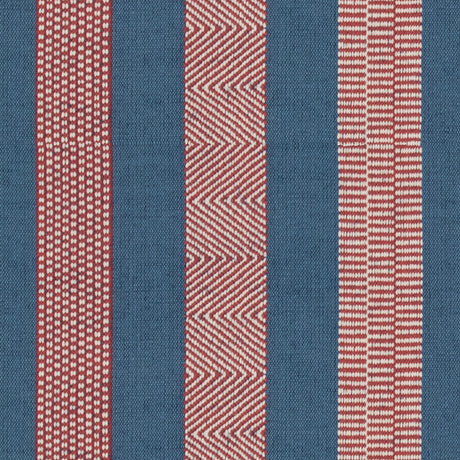 LEE JOFA 2017100.519.0 BERBER DENIM/RUBY Fabric - Eade's Wallpaper