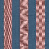LEE JOFA 2017100.519.0 BERBER DENIM/RUBY Fabric - Eade's Wallpaper
