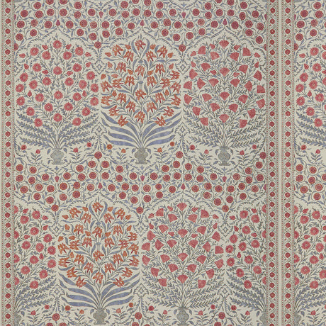 LEE JOFA 2017108.519.0 SAMEERA RED/BLUE Fabric - Eade's Wallpaper