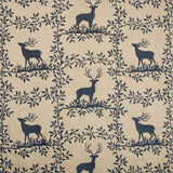 LEE JOFA 2017123.50.0 CARIBOU EMB NAVY Fabric - Eade's Wallpaper