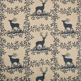 LEE JOFA 2017123.50.0 CARIBOU EMB NAVY Fabric - Eade's Wallpaper