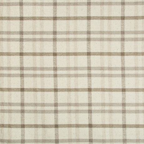 LEE JOFA 2017125.116.0 FANNIN PLAID STONE/MINK Fabric - Eade's Wallpaper