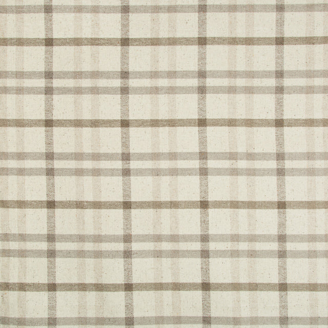 LEE JOFA 2017125.116.0 FANNIN PLAID STONE/MINK Fabric - Eade's Wallpaper