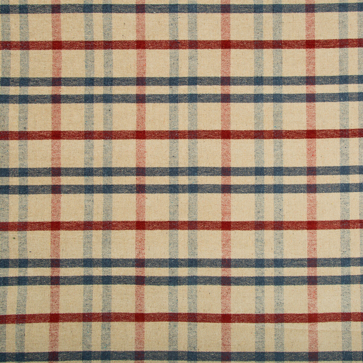 LEE JOFA 2017125.519.0 FANNIN PLAID RUBY/NAVY Fabric - Eade's Wallpaper