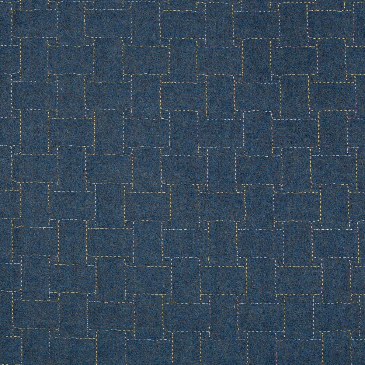 LEE JOFA 2017140.5.0 EPPING QUILT BLUE Fabric - Eade's Wallpaper