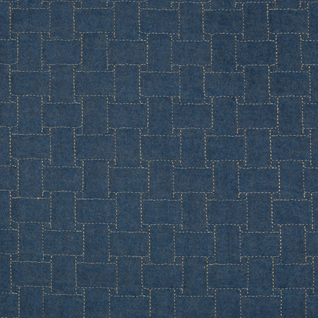 LEE JOFA 2017140.5.0 EPPING QUILT BLUE Fabric - Eade's Wallpaper
