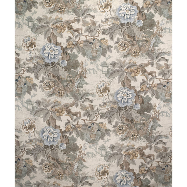 LEE JOFA 2017141.116.0 CHINESE LANTERN II PEBBLE Fabric - Eade's Wallpaper