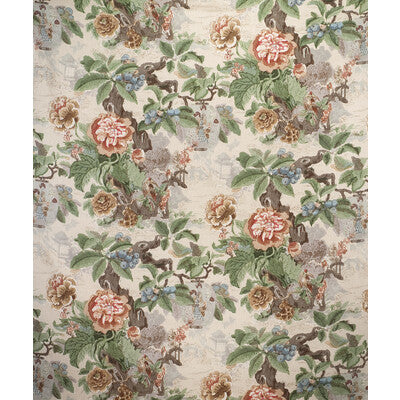 LEE JOFA 2017141.123.0 CHINESE LANTERN II SPRING Fabric - Eade's Wallpaper