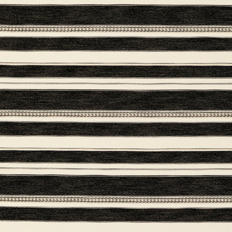 LEE JOFA 2017143.811.0 ENTOTO STRIPE IVORY/BLACK Fabric - Eade's Wallpaper