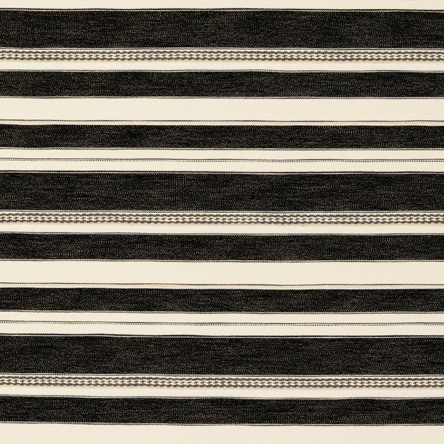 LEE JOFA 2017143.811.0 ENTOTO STRIPE IVORY/BLACK Fabric - Eade's Wallpaper