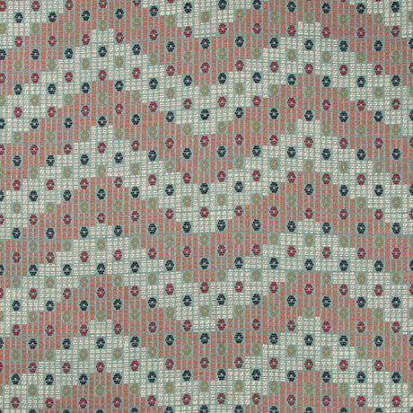 LEE JOFA 2017145.539.0 ADDIS ABABA AQUA/MULTI Fabric - Eade's Wallpaper