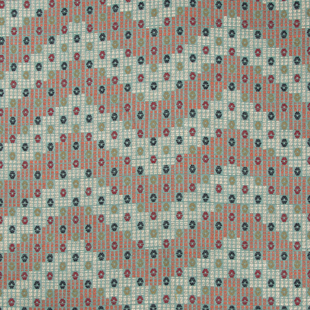 LEE JOFA 2017145.539.0 ADDIS ABABA AQUA/MULTI Fabric - Eade's Wallpaper
