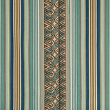 LEE JOFA 2017151.536.0 DALLOL STRIPE TEAL/BROWN Fabric - Eade's Wallpaper