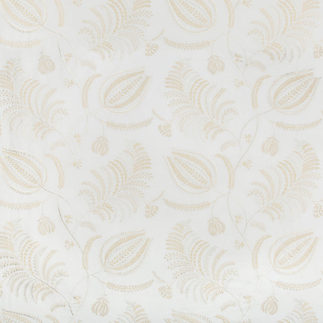 LEE JOFA 2017158.16.0 PALMERO EMB IVORY/BEIGE Fabric - Eade's Wallpaper