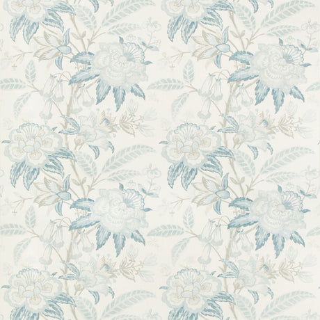 LEE JOFA 2017164.115.0 DAVENPORT PRINT FROST BLUE Fabric - Eade's Wallpaper