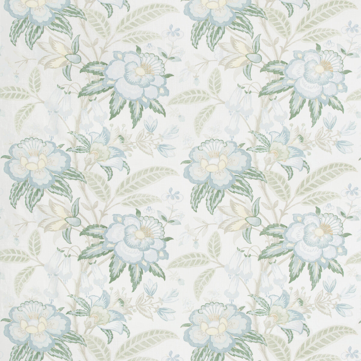LEE JOFA 2017164.153.0 DAVENPORT PRINT SEA MIST Fabric - Eade's Wallpaper