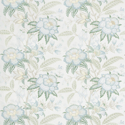 LEE JOFA 2017164.153.0 DAVENPORT PRINT SEA MIST Fabric - Eade's Wallpaper