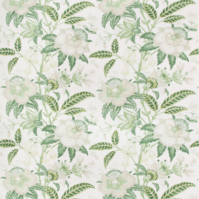 LEE JOFA 2017164.233.0 DAVENPORT PRINT GREENERY Fabric - Eade's Wallpaper