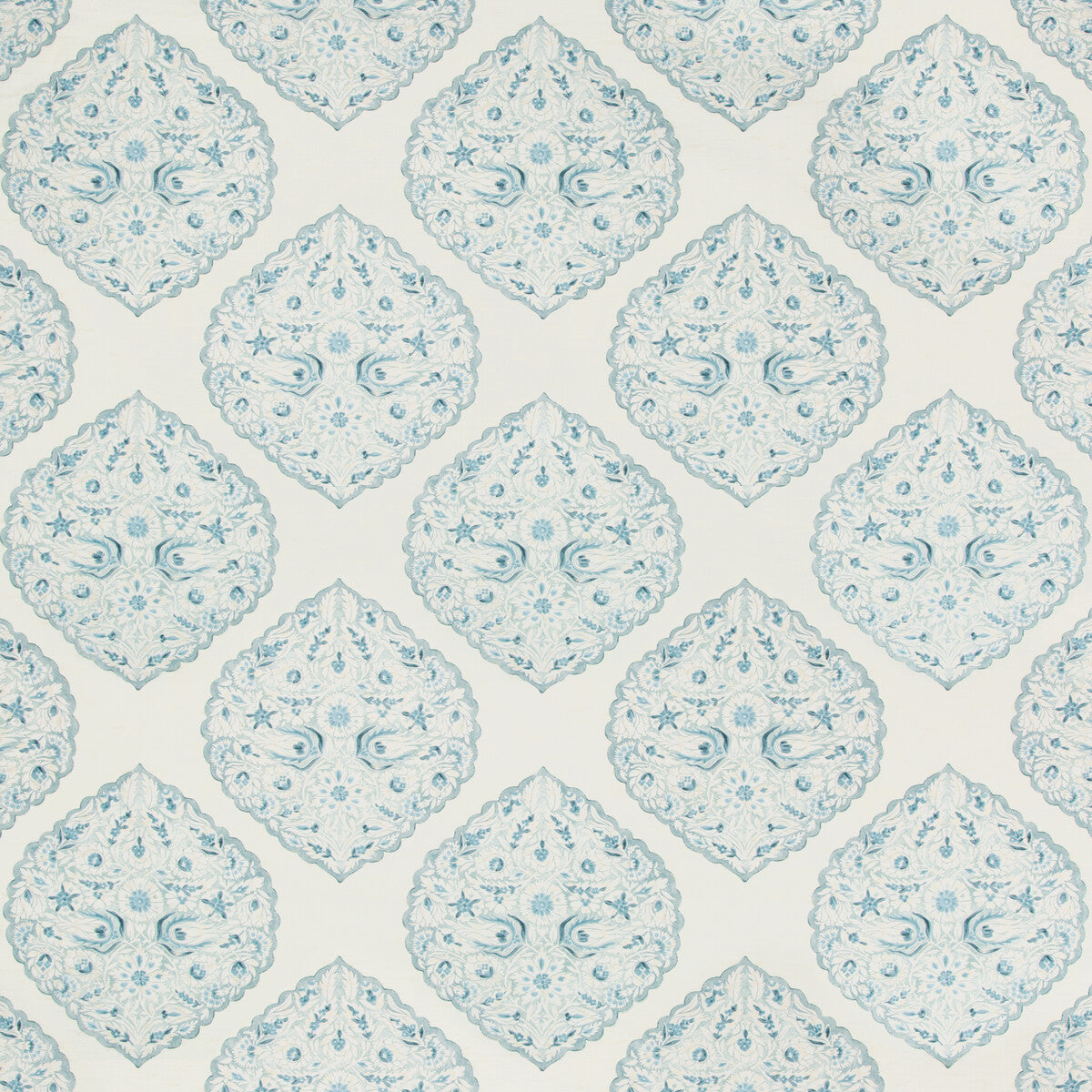 LEE JOFA 2017165.5.0 LIDO PRINT SKY Fabric - Eade's Wallpaper