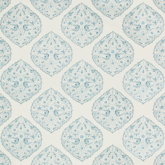 LEE JOFA 2017165.5.0 LIDO PRINT SKY Fabric - Eade's Wallpaper