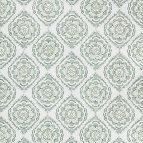 LEE JOFA 2017170.123.0 MONTEREY EMB SEA MIST Fabric - Eade's Wallpaper