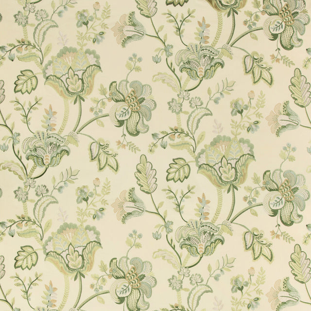 LEE JOFA 2017174.233.0 BRADFORD EMB GREENERY Fabric - Eade's Wallpaper