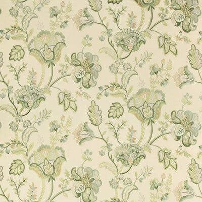 LEE JOFA 2017174.233.0 BRADFORD EMB GREENERY Fabric - Eade's Wallpaper