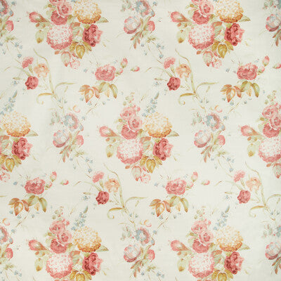 LEE JOFA 2018100.127.0 ADELYN HANDBLOCK ROSE Fabric - Eade's Wallpaper