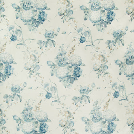 LEE JOFA 2018100.135.0 ADELYN HANDBLOCK BLUE Fabric - Eade's Wallpaper