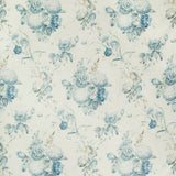 LEE JOFA 2018100.135.0 ADELYN HANDBLOCK BLUE Fabric - Eade's Wallpaper