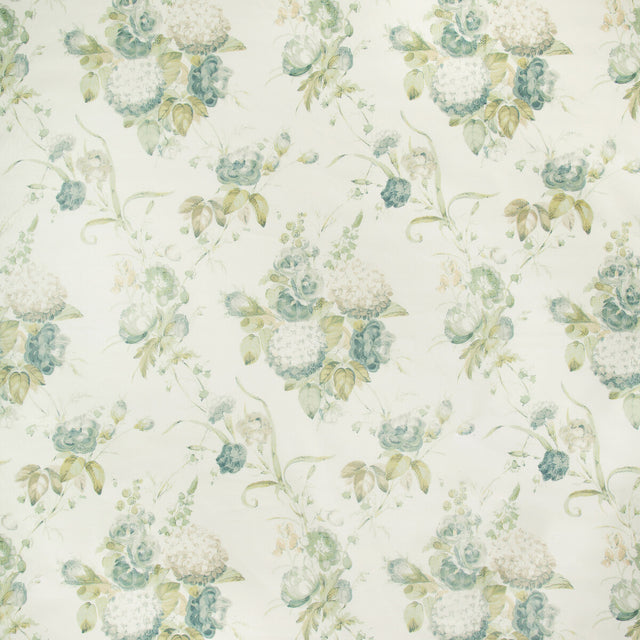 LEE JOFA 2018100.313.0 ADELYN HANDBLOCK CELADON Fabric - Eade's Wallpaper
