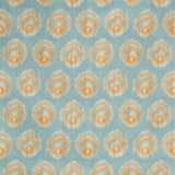 LEE JOFA 2018141.125.0 MONACO PRINT AQUA/MELON Fabric - Eade's Wallpaper