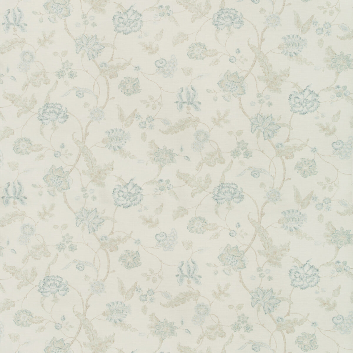 LEE JOFA 2018142.113.0 AVIGNON PRINT AQUA/SAGE Fabric - Eade's Wallpaper
