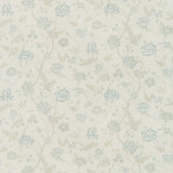 LEE JOFA 2018142.113.0 AVIGNON PRINT AQUA/SAGE Fabric - Eade's Wallpaper
