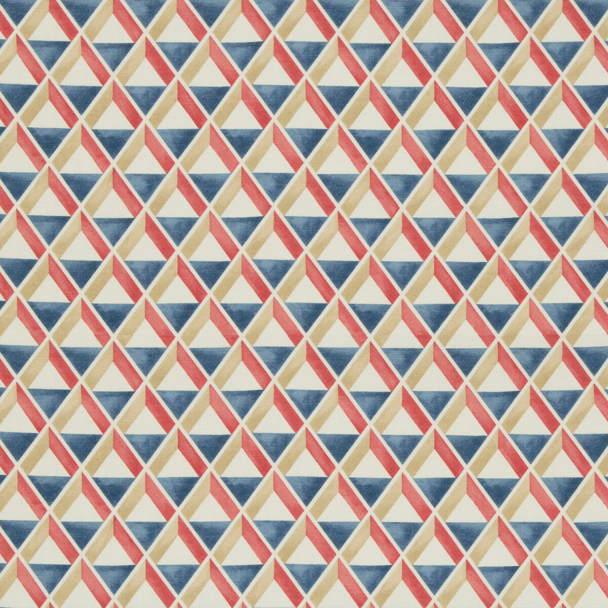 LEE JOFA 2018144.195.0 CANNES PRINT RED/BLUE Fabric - Eade's Wallpaper