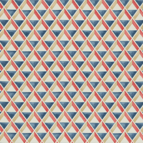 LEE JOFA 2018144.195.0 CANNES PRINT RED/BLUE Fabric - Eade's Wallpaper