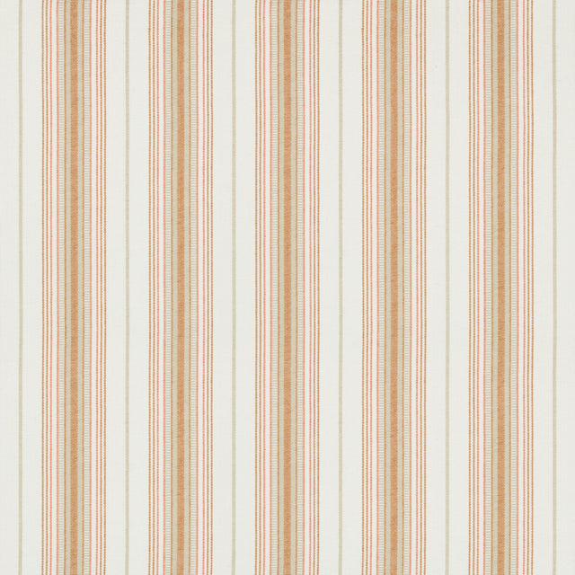 LEE JOFA 2018147.112.0 CASSIS STRIPE TANGERINE Fabric - Eade's Wallpaper